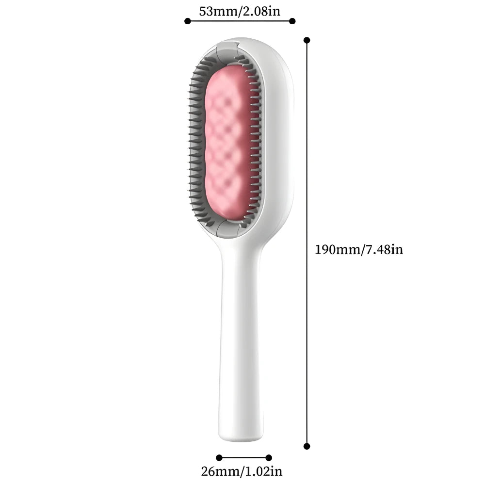 Escova Removedora de Pelos para Gatos e Cachorros e Aparador de Pelo Seco para Banho